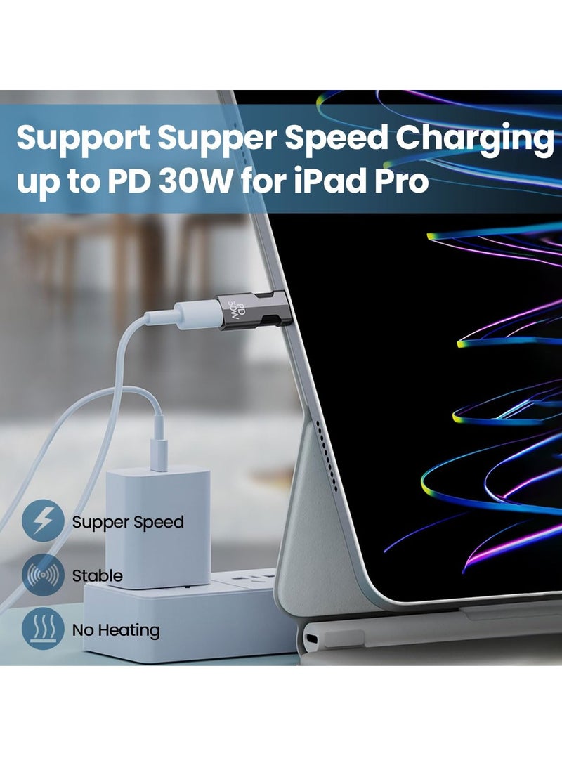 SYOSI - 2 Pcs USB C to Lightning Adapter with 30W PD Support Fast Charging Notebook 65W charging USB C Adapter Female to Lightning  Male USB Type C Converter Fit Compatible with iPhone 15 Pro iPad Series - Image 1