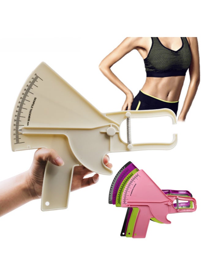 Fat Clip Skin Fat Ruler Thickness Measurement Ruler Personal Trainer Hardware Tools Other Measuring Tools-Model:Handheld Thickness Gauge Fat Ruler-Pink  - Image 2