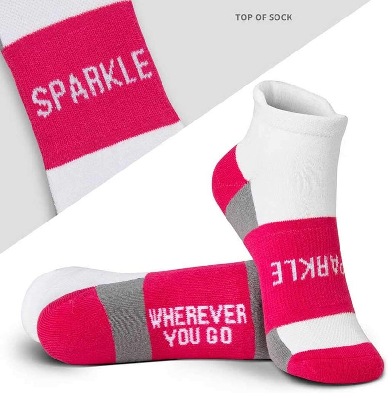 Gone For a Run Inspirational Ankle Socks for Women - Affirmation - Fun Running Socks - Runners Gifts & Motivation - Image 2