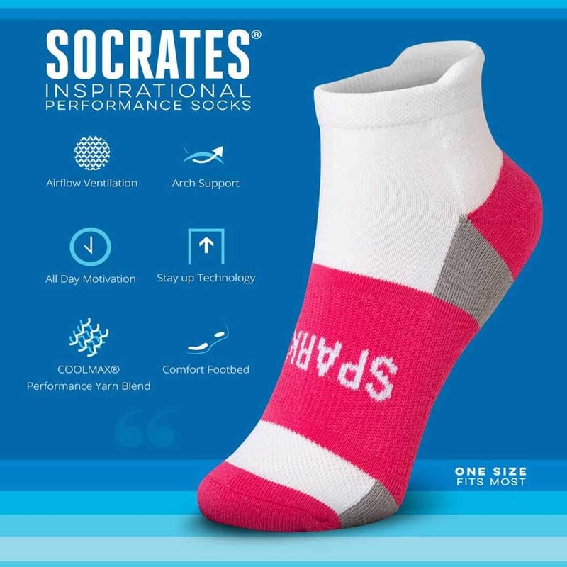 Gone For a Run Inspirational Ankle Socks for Women - Affirmation - Fun Running Socks - Runners Gifts & Motivation - Image 3