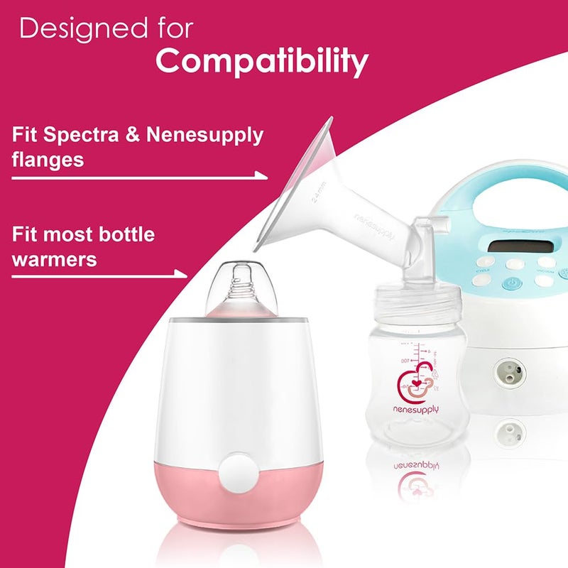 NENESUPPLY مجموعة زجاجات التخزين Nenesupply لمضخات الثدي Spectra S1 S2 Motif Luna 6 قطع 4.7 أونصة 140 مل مع طوق وقرص ختم. - Image 5