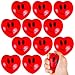 ArtCreativity Heart Stress Balls 12 pcs 275 inches Red Foam Squishy Toys Smile Face Squeeze Red Hearts LoveThemed Party Favors Gifts Rewards Valentines Day Easter Basket Stuffer Kids Adult - Image 2