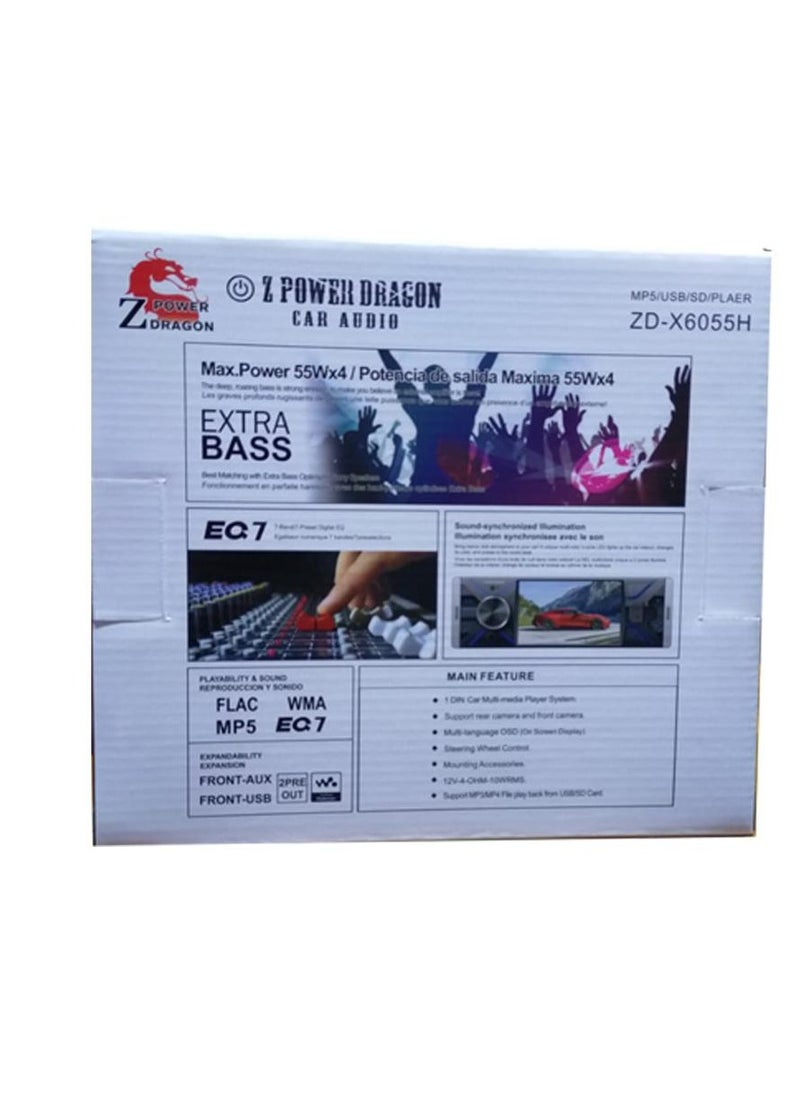 Generic - Zero Power Dragon Cassette: ZD-X6055H usb-aux-9rca-bluetooth-radio-sd-card-mp5 - Image 1
