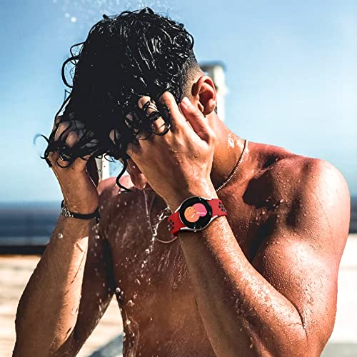 DAQIN 6 PACK No Gap Bands Only Compatible with Samsung Galaxy Watch 7/6/5/4 Band 40mm 44m/Watch 6 Classic 43mm 47mm/Galaxy Watch 5 Pro 45mm/4 Classic 42mm 46mm, 20mm Soft Silicone Sport Bands for Women Men - Image 2