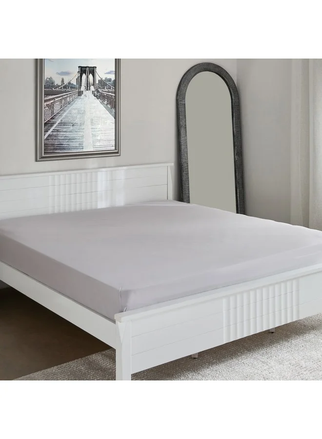 Home Box Purely Percale King Fitted Sheet 200 x 40 x 180 cm