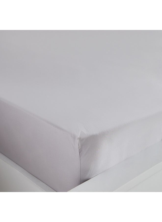 Home Box - Purely Percale King Fitted Sheet 200 x 40 x 180 cm - Image 1