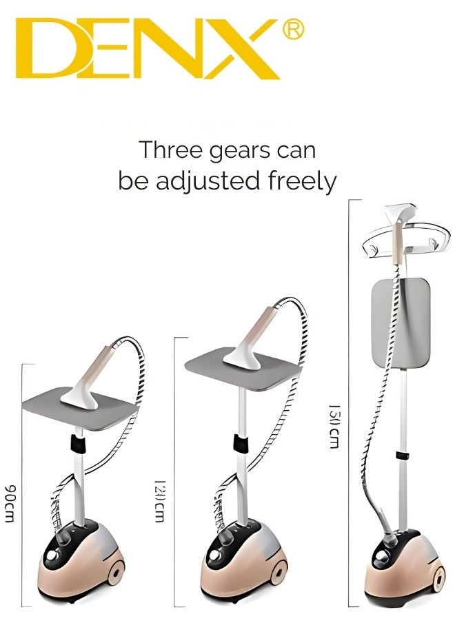Denx Professional Garment Steamer, 2 In 1, Flatbed Vertical Steamer, 2000W, Fast Heating With 1.8L Water Tank - Image 5