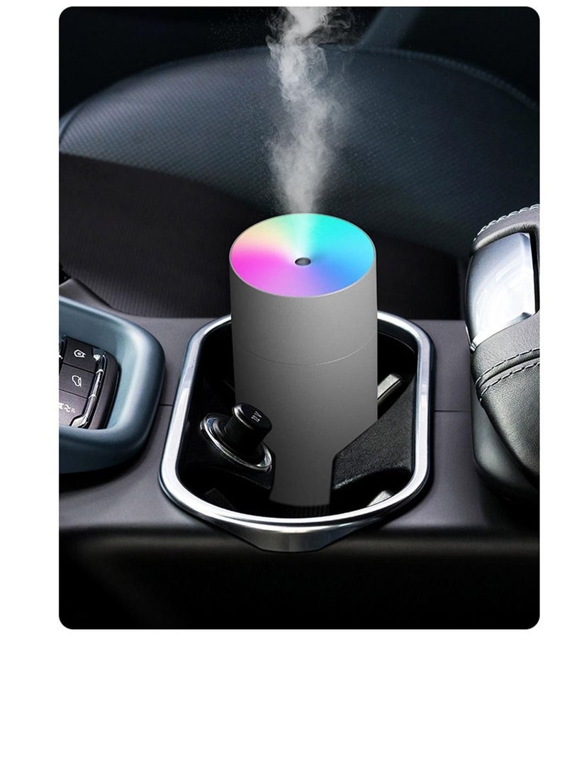 Loquat 270ML USB Dmall Home Bedroom Car Ultrasonic Aromatherapy Air Humidifier 72*72*128mm Grey - Image 2