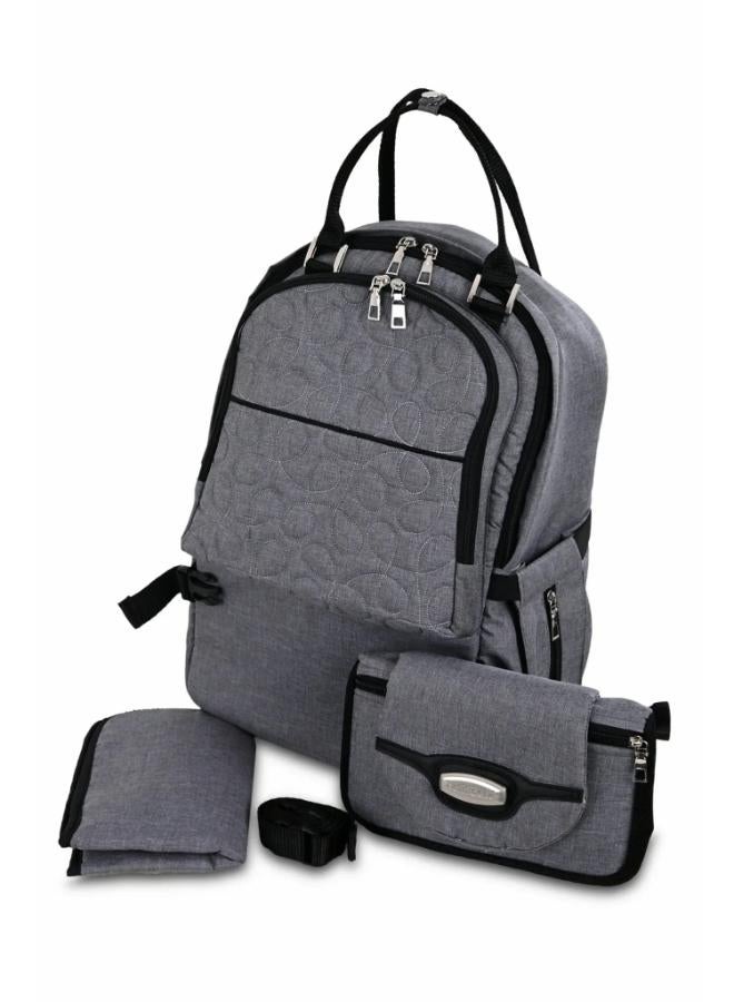 Petit Bebe Premium Go Diaper Bag – Grey - Image 1