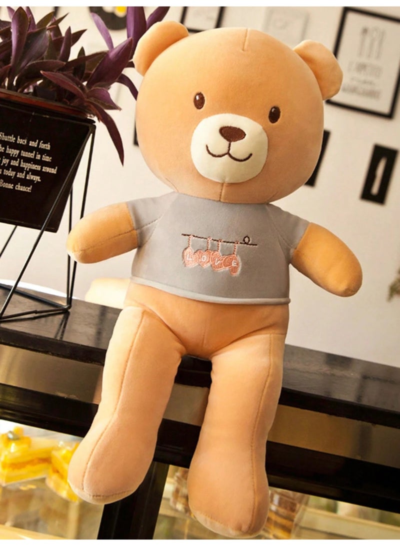 Rally Large Plush Teddy Bear with Love Clothes - Soft and velvet teddy bear perfect for romantic gifts and special occasions  - Image 1