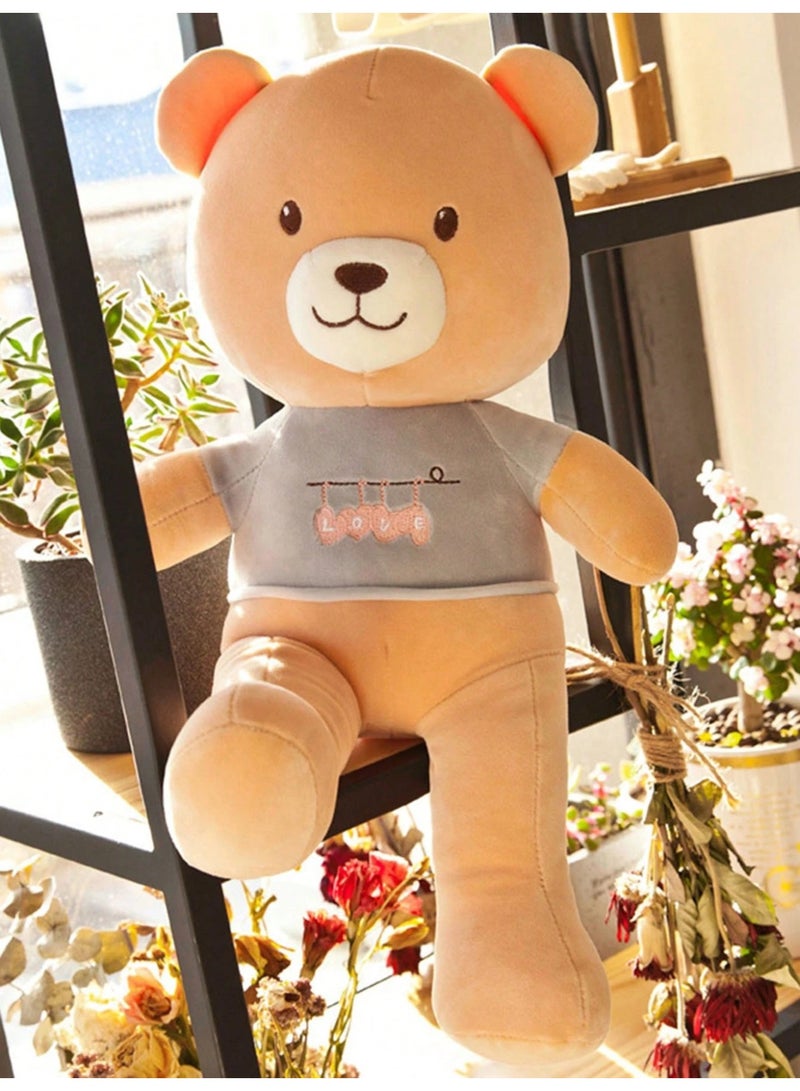 Rally Large Plush Teddy Bear with Love Clothes - Soft and velvet teddy bear perfect for romantic gifts and special occasions  - Image 3