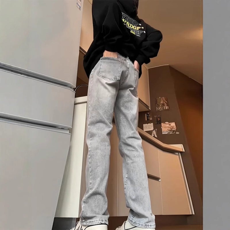 Unisex Classic Denim Jeans Loose Fit Daily Outdoor Wear - Image 4