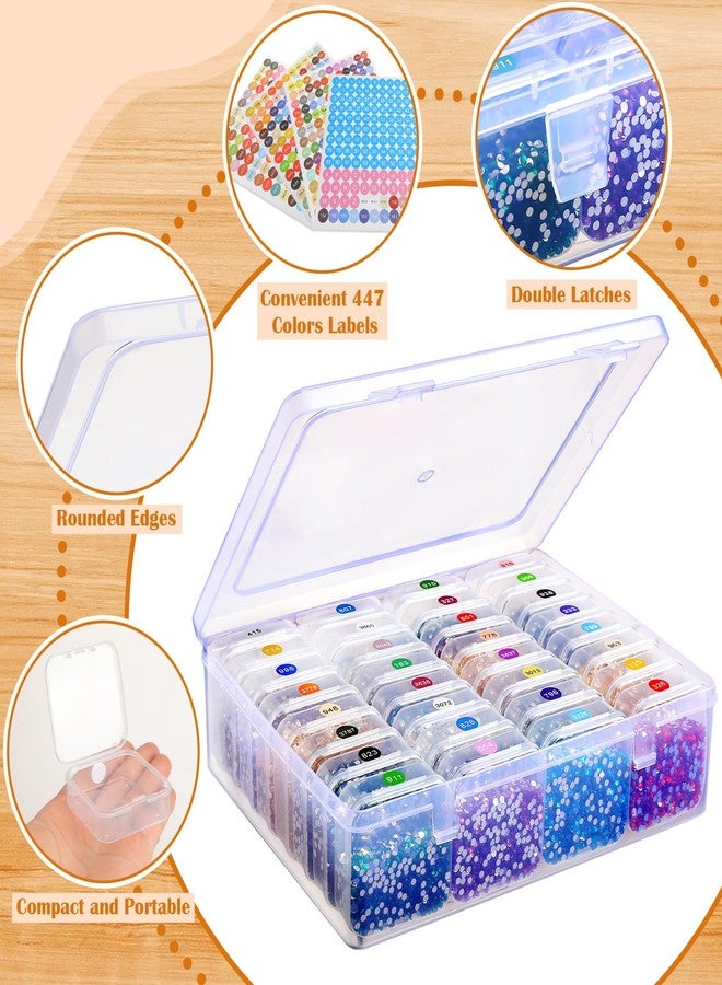 Willinglong Diamond Painting Storage Container, 32 Slots Portable Bead Organizer Box with Diamond Art Accessories and Tools for DIY Diamond Craft Jewelry Bead Storage - Image 5
