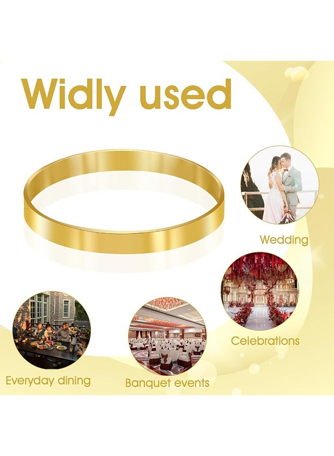 Round Modern Gold Napkin Rings Set of 20, Perfect for Cloth Napkins, Weddings, Parties, Ramadan , Table Decor - Image 3