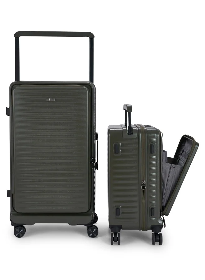 LIMRA Travel Bags From Limra It contains two compartments Made Of PC , Consisting of Two Pieces , Size 20"-29" Inches, Green Color