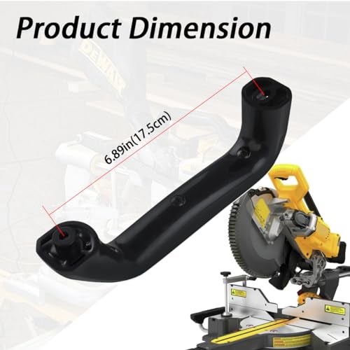 Ciuouient N729776 Saw Handle Compatible with DeWalt Miter Saw DWS779 DCS361M1, DCS361B(1x Black Saw Handle) - Image 3