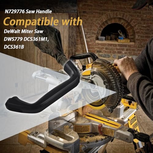 Ciuouient N729776 Saw Handle Compatible with DeWalt Miter Saw DWS779 DCS361M1, DCS361B(1x Black Saw Handle) - Image 2