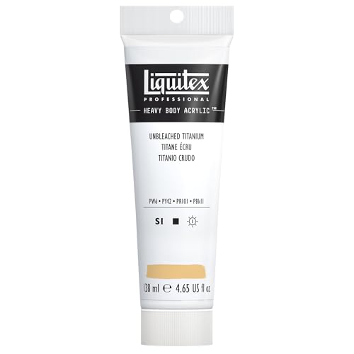 Liquitex Professional Heavy Body Acrylic Paint 4.65-oz tube, Unbleached Titanium - Image 1