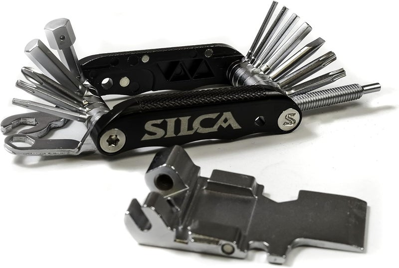 SILCA VENTI MultiTool | 20 tools design minimalistic focus | steel multi tools w/hardened finish | aluminum side bars with master link magnetic storage | HEX/TORX/PHILLIPS/Chain Breaker - Image 5