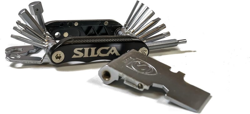SILCA VENTI MultiTool | 20 tools design minimalistic focus | steel multi tools w/hardened finish | aluminum side bars with master link magnetic storage | HEX/TORX/PHILLIPS/Chain Breaker - Image 3