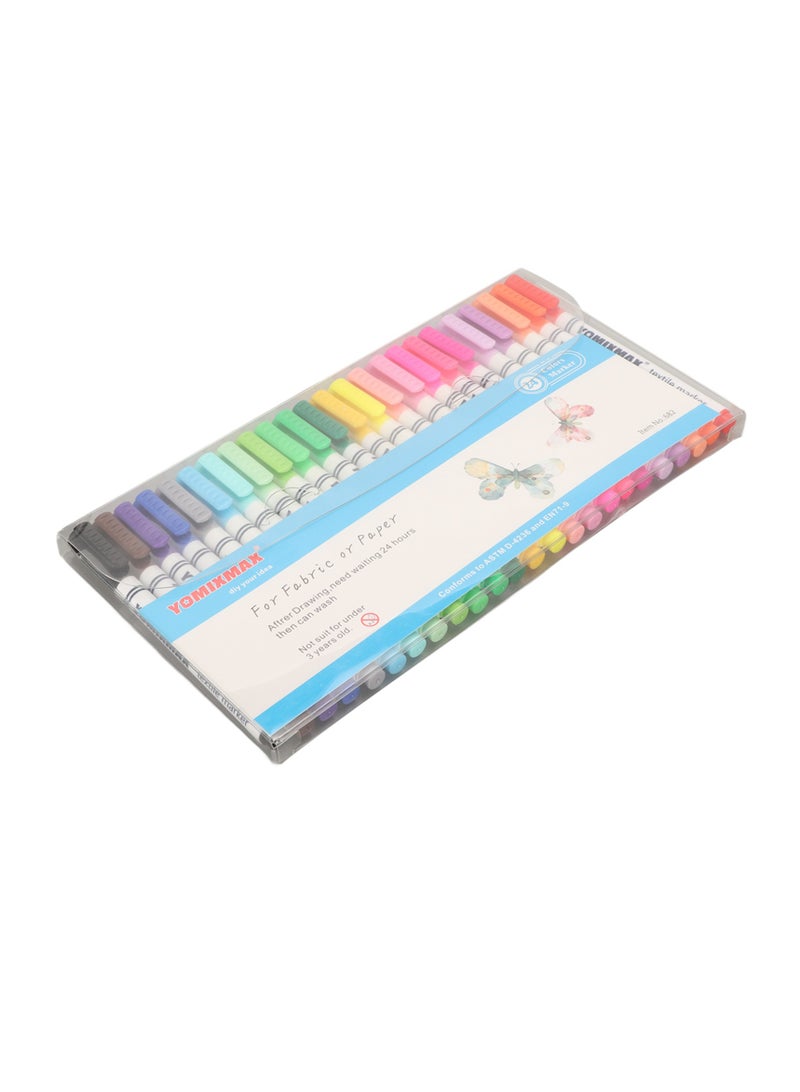 Velaurs 24 Markers Multi-Color Smooth Fine Tip Quick-Drying Graffiti - Image 1