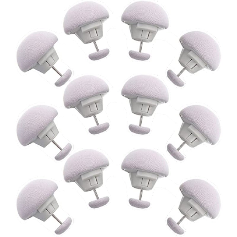 Dhyankeshwer Blanket Clips Duvet Cover Holding Clips Quilt Clip Fasteners NonSlip Comforter Clips Prevent Duvet Cover Sheets Curtains Or Bedding Accessories from Shifting Grey Pack of 12 - Image 1