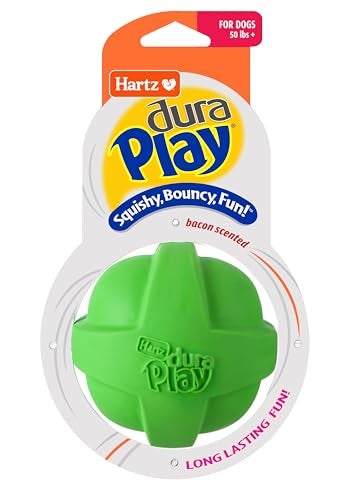Hartz DuraPlay Bacon Scented Dog Toys Large 1 Count Colors may vary - Image 1