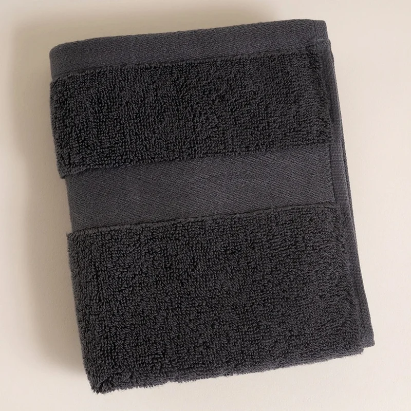 Penelope 100% Cotton Towel 30x50 cm Anthracite - Noa Series