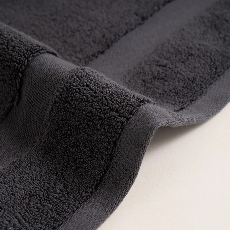 Penelope 100% Cotton Towel 30x50 cm Anthracite - Noa Series