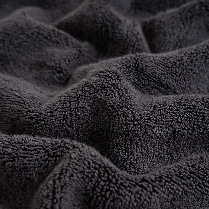 Penelope 100% Cotton Towel 30x50 cm Anthracite - Noa Series