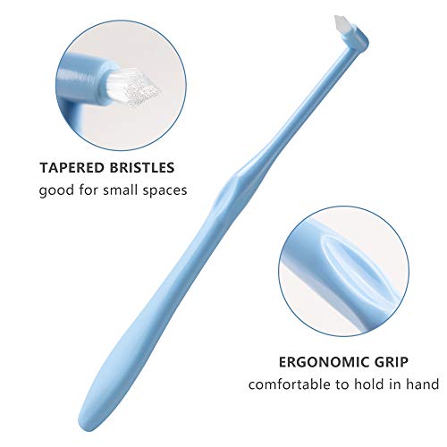LOVEWEE End-Tuft Tapered Trim Toothbrush, 6 PCS Tufted Interspace Brush Wisdom Gap Toothbrush for Orthodontic Braces Bridges Line and Detail Cleaning - Image 3