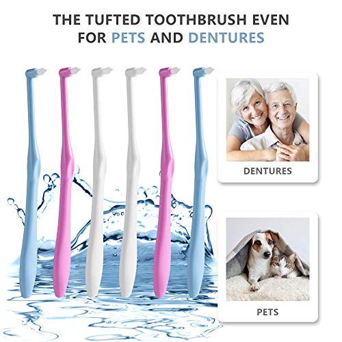 LOVEWEE End-Tuft Tapered Trim Toothbrush, 6 PCS Tufted Interspace Brush Wisdom Gap Toothbrush for Orthodontic Braces Bridges Line and Detail Cleaning - Image 5