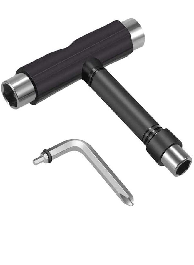 TLHB Skate Tool All-in-One, Muti-Function Portable Skateboard T Tools Accessory with T-Type Allen Key and L-Type Phillips Head Wrench Screwdriver - Image 1