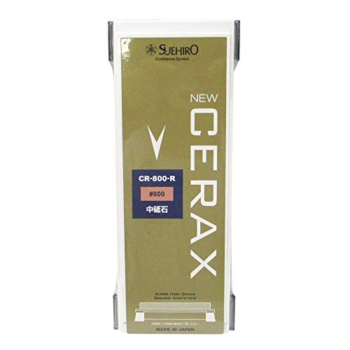 Suehiro whetstone NEW CERAX CR-800-R: Large size Medium sharpening stone #800, Soaking stone: 8.11 x 2.87 x 0.9" - Image 3