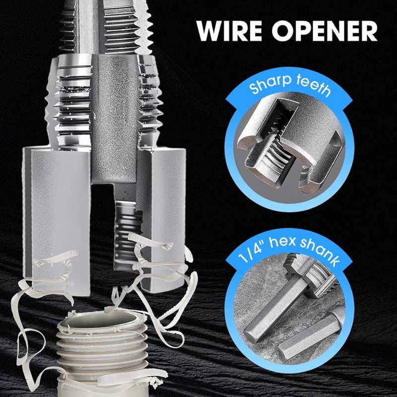 1 2 Inch 3 4 Inch Electric Drill Pipe Threader Plumbing Maintenance Kit - Image 5