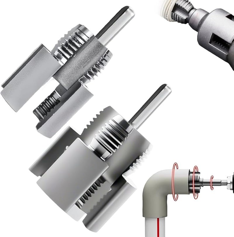 1 2 Inch 3 4 Inch Electric Drill Pipe Threader Plumbing Maintenance Kit - Image 2