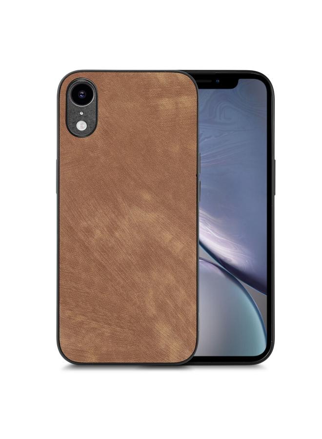 S-TOP Case For iPhone XR Vintage Leather PC Back Cover Phone Case - Image 1