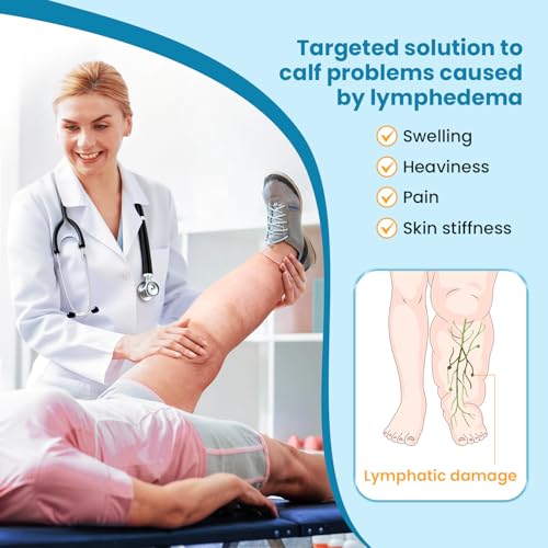 iDonua® Calf Lymphedema Compression Wrap Adjustable For Big Swollen Lower Leg - with 6 Cross Straps‌ (Regular-L) - Image 3