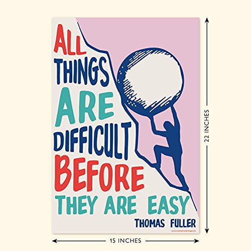Sweetzer & Orange Growth Mindset Posters for Middle and High School Classroom Decorations – Set of 13 Motivational Wall Art Decor, Inspirational Artwork Quotes! 15 x 22” Large Poster Bundle - Image 2