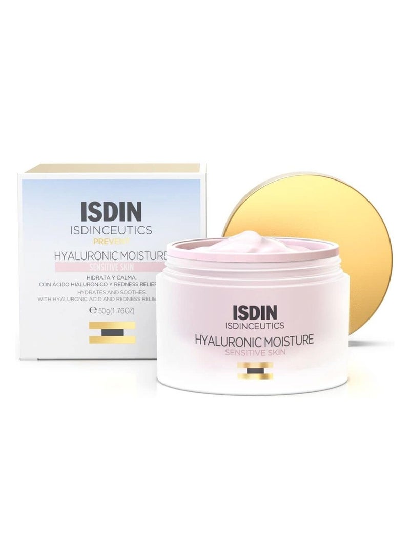 آيسدين سوتيكز كريم مرطب بحمض الهيالورونيك من ISDIN Isdinceutics (للبشرة الحساسة) 50 مل | كريم خفيف الوزن للوجه بحمض الهيالورونيك للبشرة الحساسة والمعرضة للاحمرار - Image 2