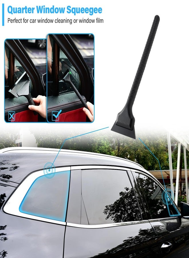Gomake Vinyl Wrap Tool Window Tint Kit,Car Window Tint Application Kit with Small Rubber Squeegee, Vinyl Squeegee,Shank Gasket Squeegee,Mini Quarter Squeegee for Car Wrapping,Window Tinting, Black - Image 2