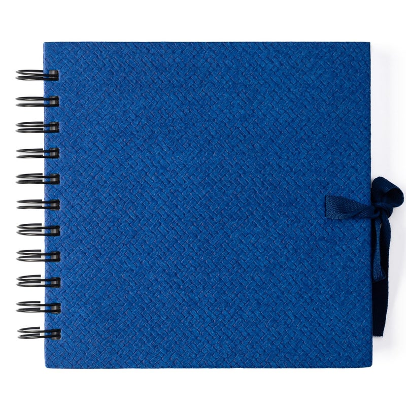 COMMA Watercolour Book 8 X 8 300GSM WireO Sketchbook Hot Pressed Natural Shade 100 Cotton Fibers Royal Blue - Image 5