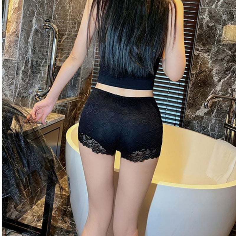 Women's Lace Safety Shorts High Waist Breathable Thin Summer - Image 3
