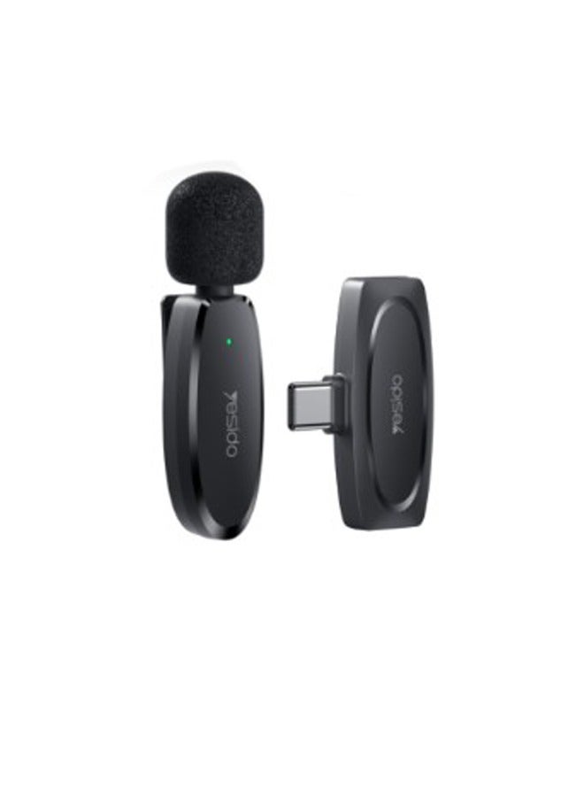 يسيدو ميكروفون لاسلكي محمول KR11 لنقل الصوت بزاوية 360 درجة ومنفذ إرسال من النوع C وميكروفون MEMS لاسلكي - Image 2