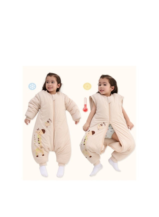 MIXDE Baby Sleep Sack, Soft Baby Sleeping Bag, Swaddling Blanket, Swaddle Wrap, Pure Cotton Wearable Blankets with Removable Sleeves and Legs, Easy Zip Access Nappy Change, for Newborn Babies 1-3 Years - Image 2