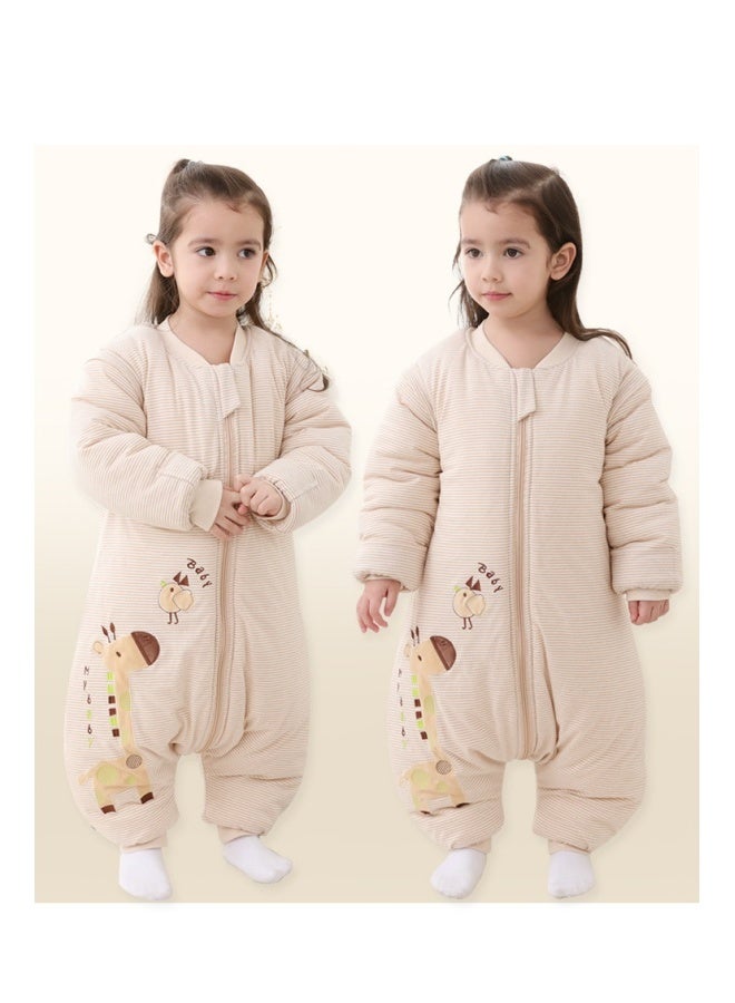 MIXDE Baby Sleep Sack, Soft Baby Sleeping Bag, Swaddling Blanket, Swaddle Wrap, Pure Cotton Wearable Blankets with Removable Sleeves and Legs, Easy Zip Access Nappy Change, for Newborn Babies 1-3 Years - Image 4