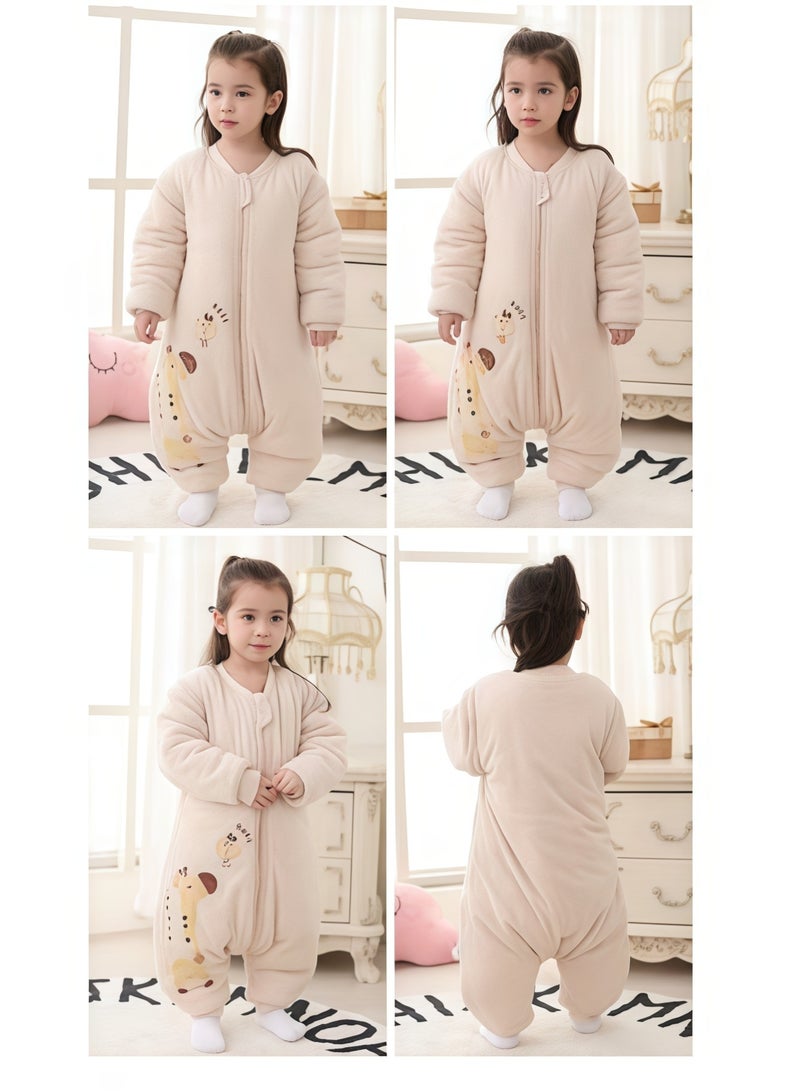 MIXDE Baby Sleep Sack, Soft Baby Sleeping Bag, Swaddling Blanket, Swaddle Wrap, Pure Cotton Wearable Blankets with Removable Sleeves and Legs, Easy Zip Access Nappy Change, for Newborn Babies 1-3 Years - Image 1