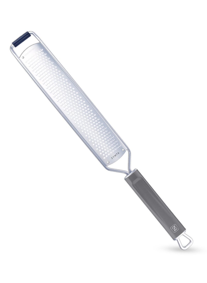 ZYMTA Lemon Zester, Cheese Grater, Premium Citrus Zester, Kitchen Grater for Parmesan, Chocolate, Ginger, Garlic, Stainless Steel Kitchen Cheese Grater  - Image 2