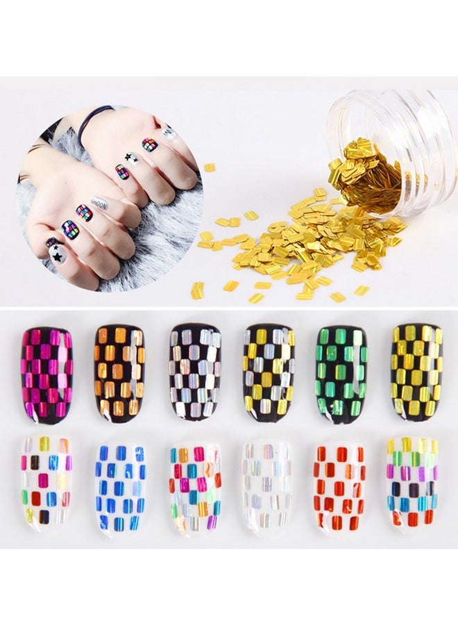 Nails Art Laser Glitters Square Flakes Colorful Thin Paillette Sequin Manicure Tips 12 Colors - pzsku/Z4744EF980A3F29B27BE7Z/45/_/1734437937/21f2a030-8777-457b-9bba-1ab787b43884