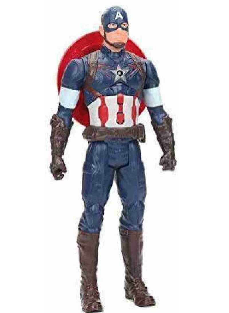 AVENGERS Marvel Titan Hero Series Collectible 12-Inch Captain America Action Figure, Toy for Ages 4 and Up - Image 2